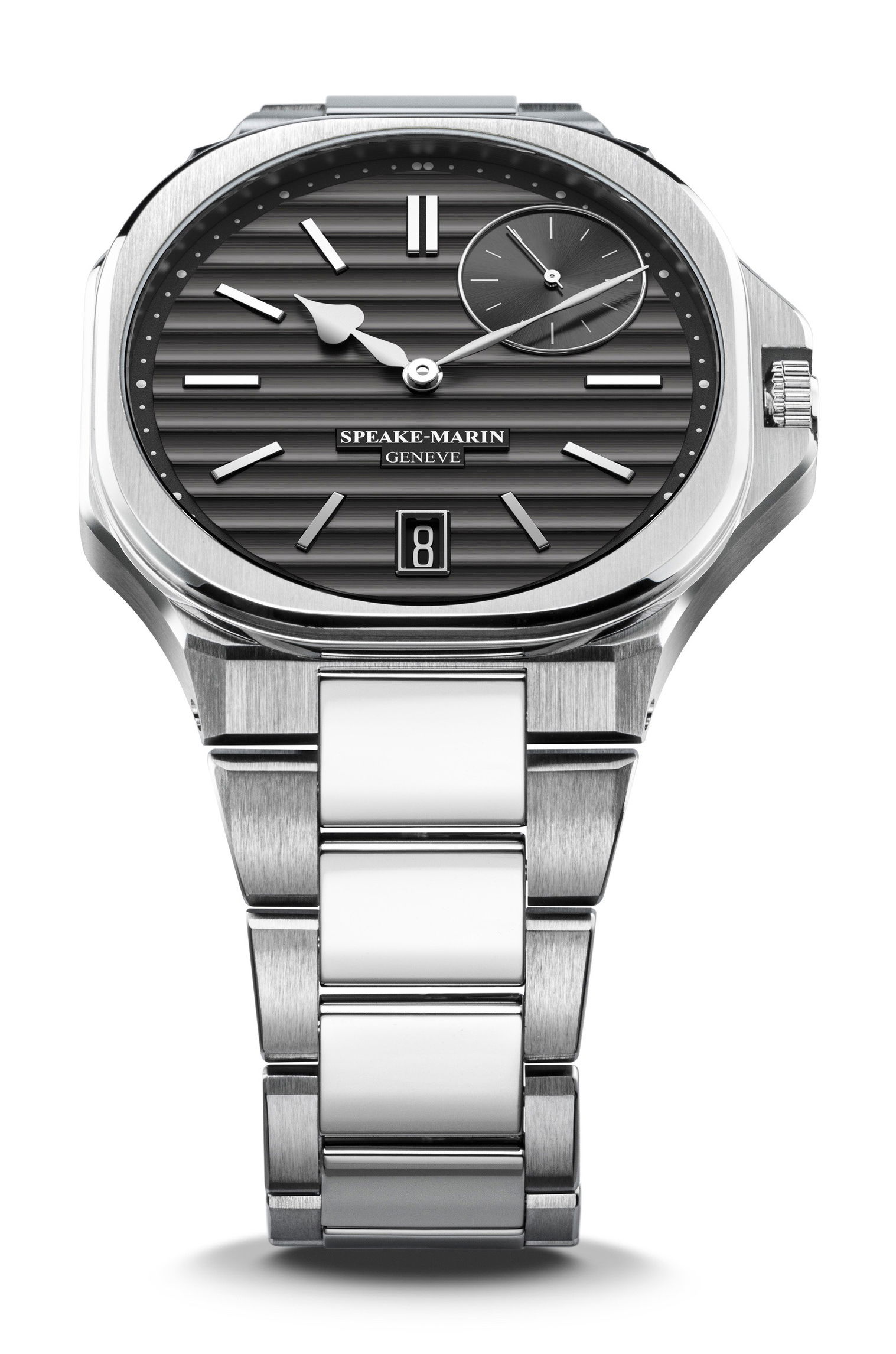 Speake-Marin Ripples Date luxury timepiece - detailed view
