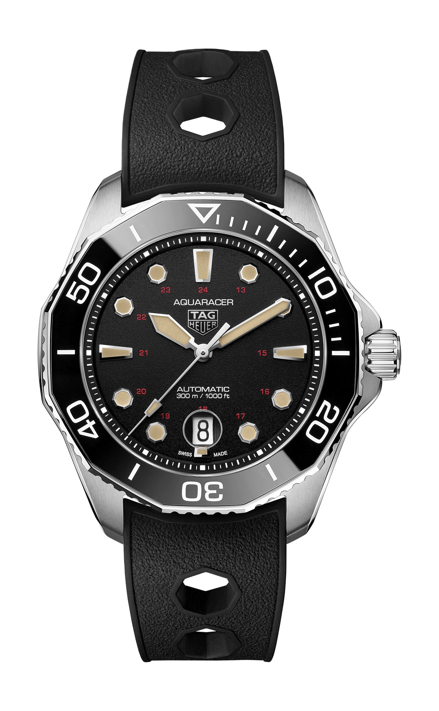 TAG Heuer Aquaracer Professional 300 Tribute to Ref. 844 Calibre 5 Automatic Limited Edition luxury timepiece - detailed view