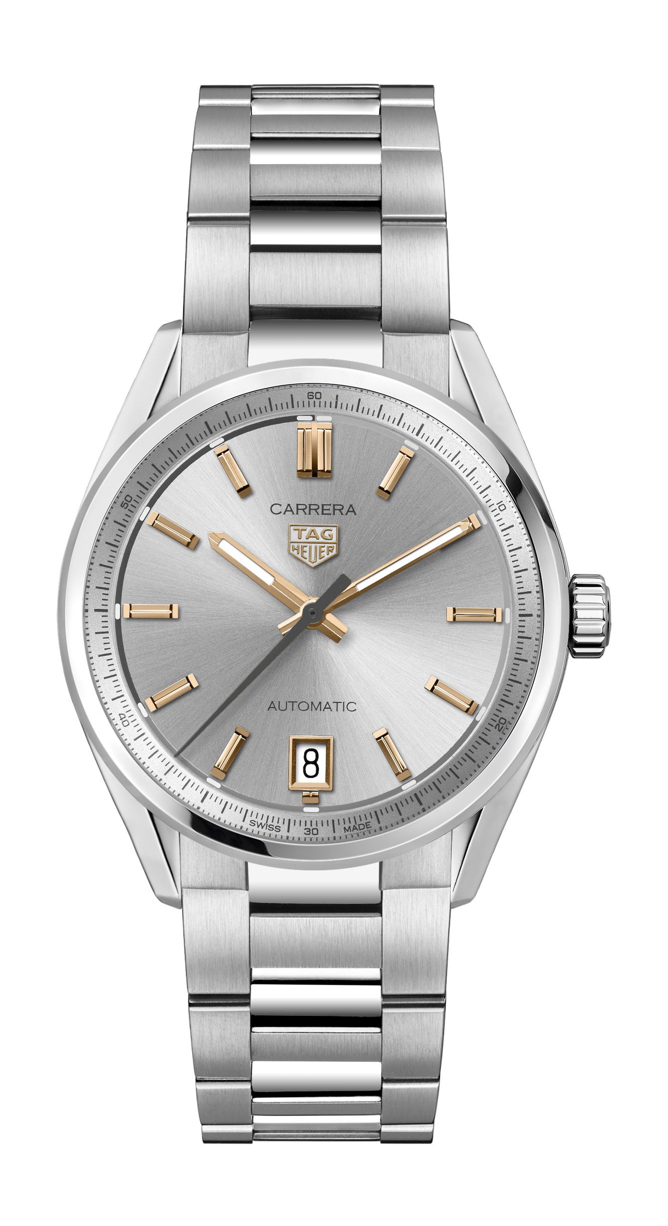 TAG Heuer Carrera Date luxury timepiece - detailed view
