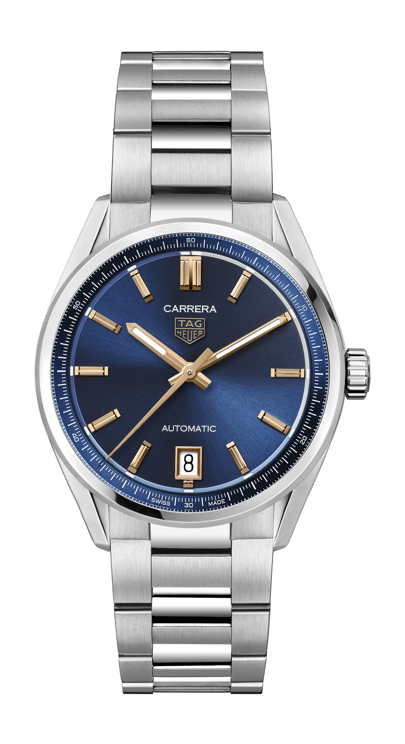 TAG Heuer Carrera Date luxury timepiece - detailed view