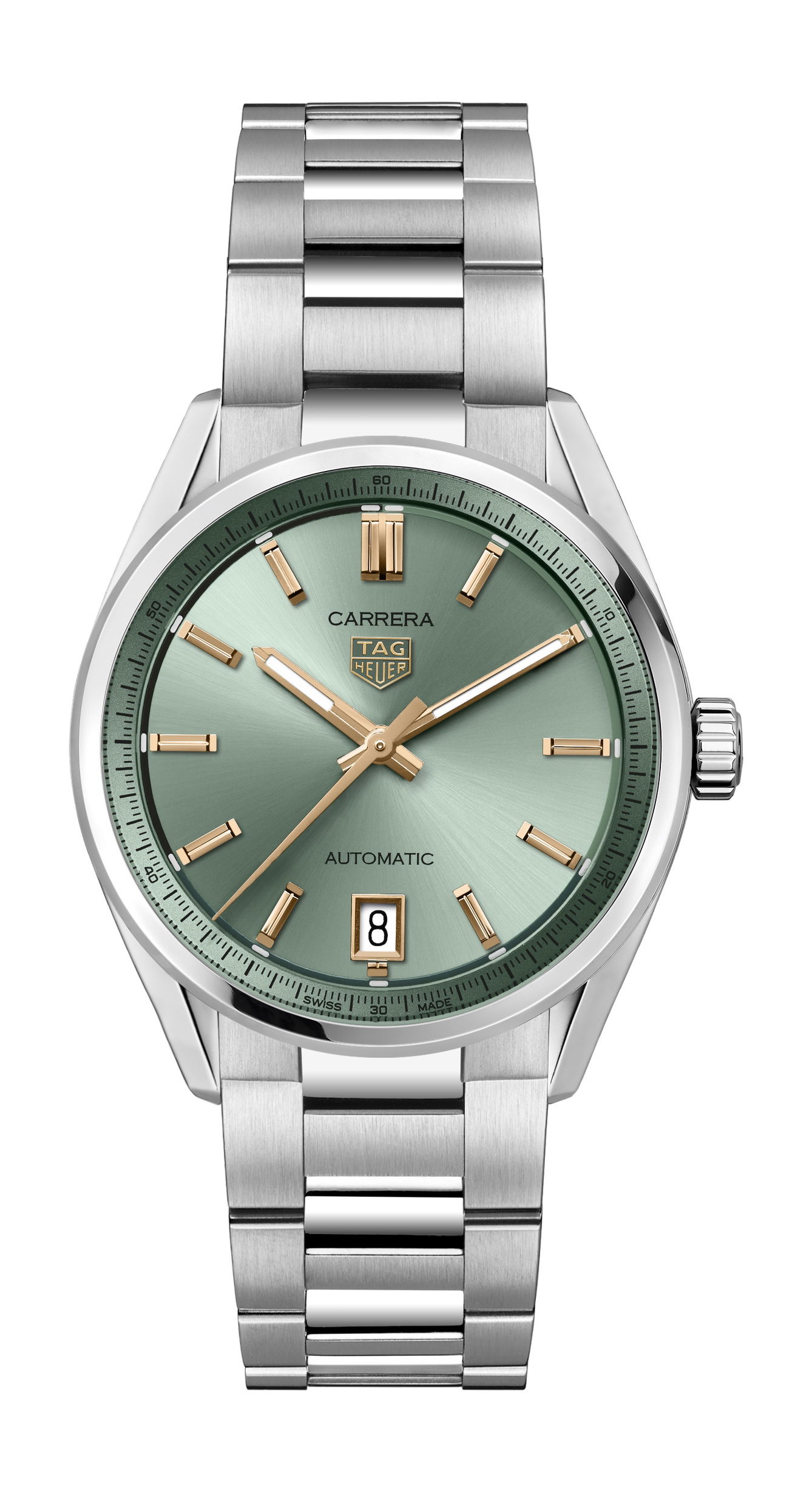 TAG Heuer Carrera Date luxury timepiece - detailed view