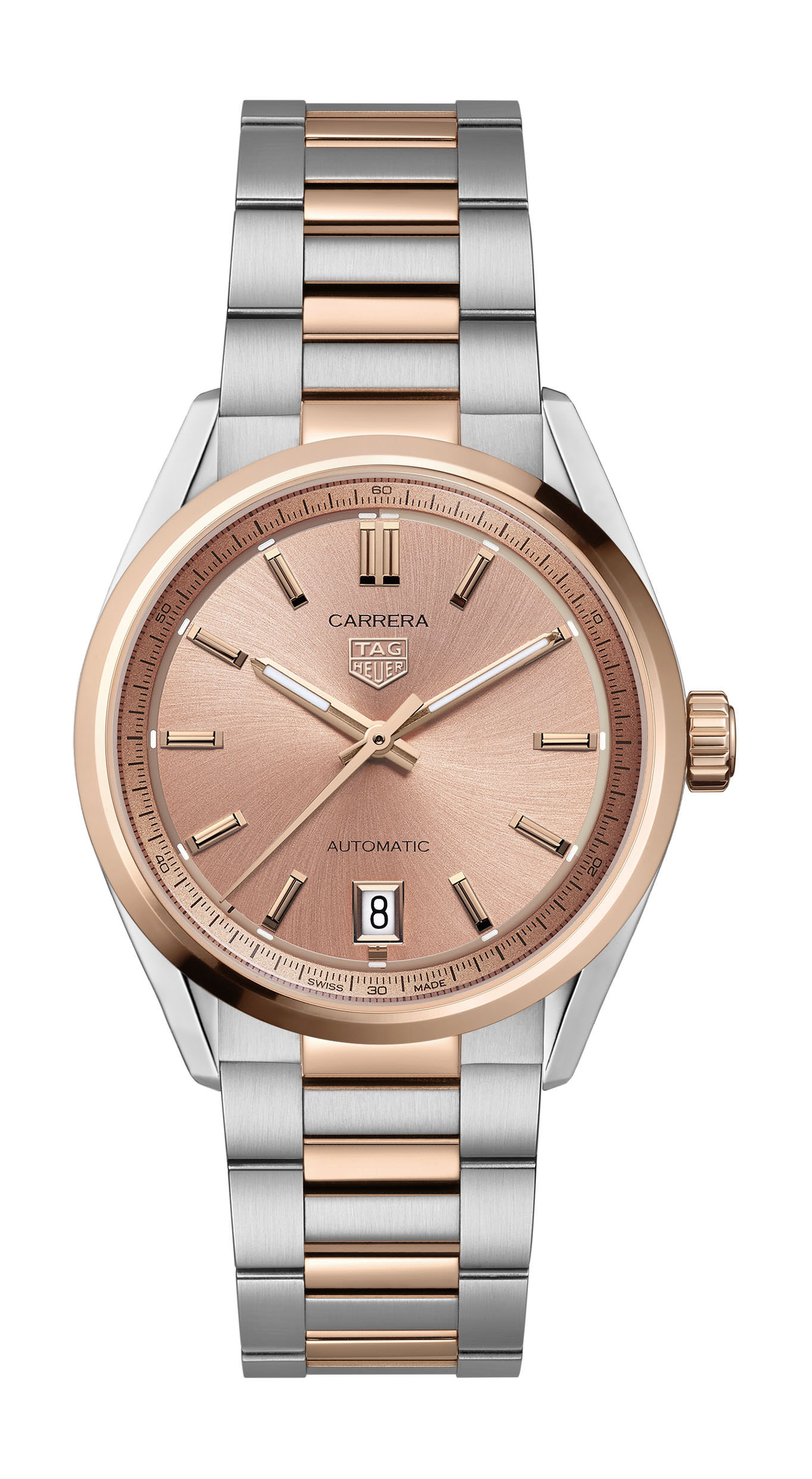 TAG Heuer Carrera Date luxury timepiece - detailed view