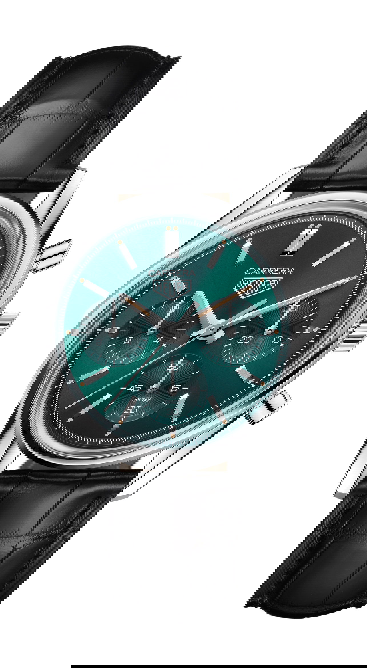 TAG Heuer Carrera Green Special Edition luxury timepiece - detailed view