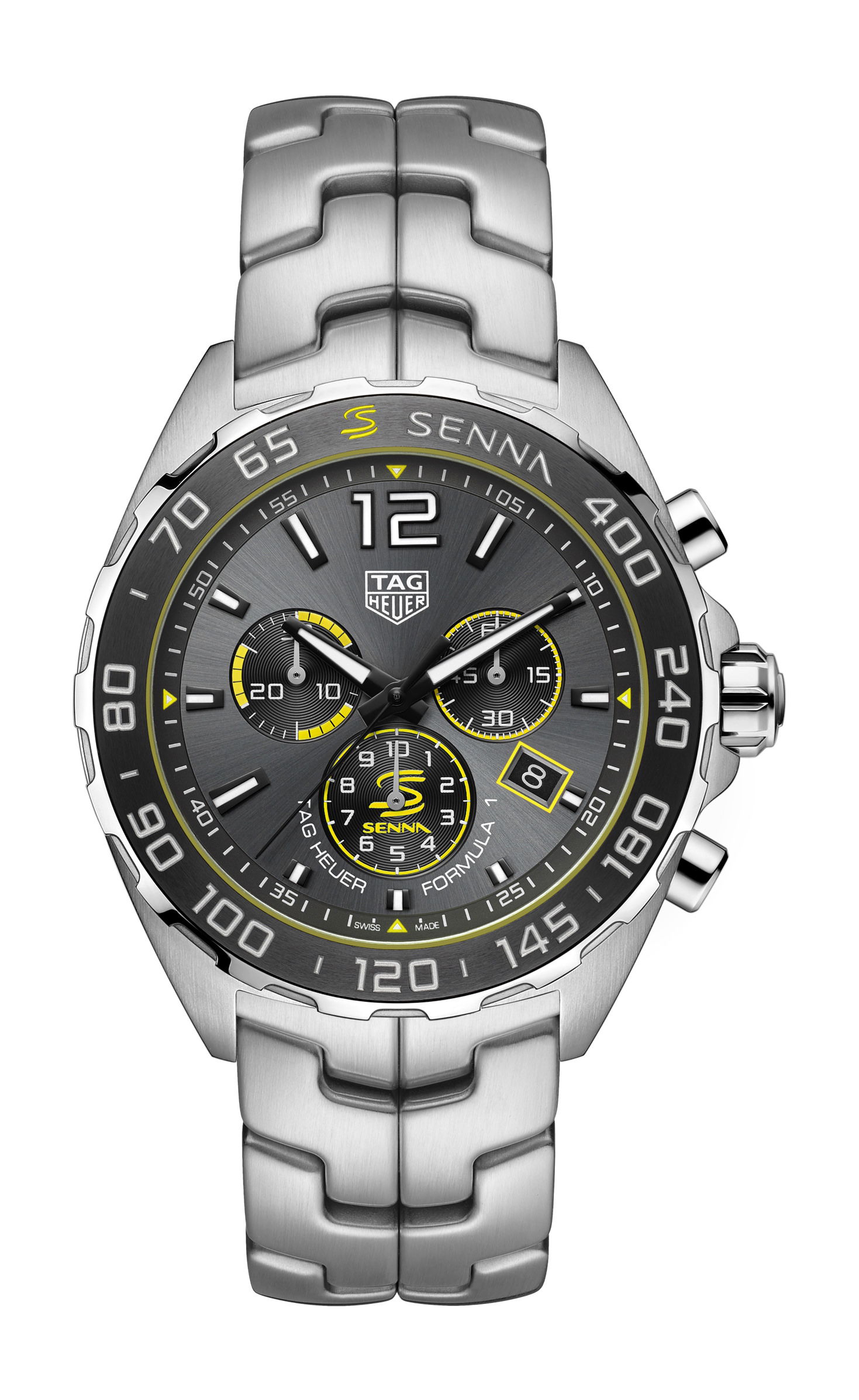 TAG Heuer Formula 1 Quartz Chronograph Senna Special Edition luxury timepiece - detailed view