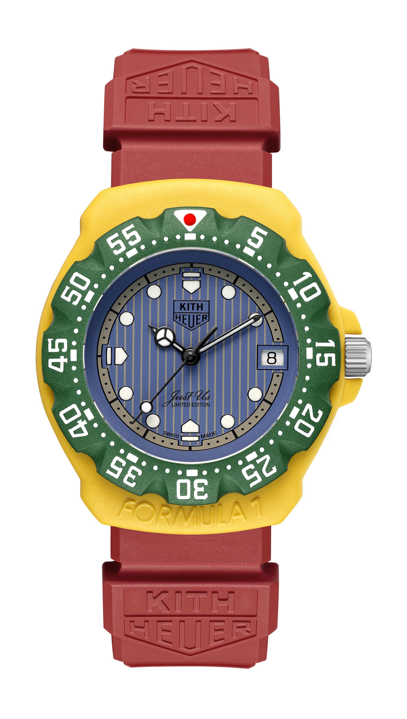 TAG Heuer Formula 1/Kith Hawaii luxury timepiece - detailed view