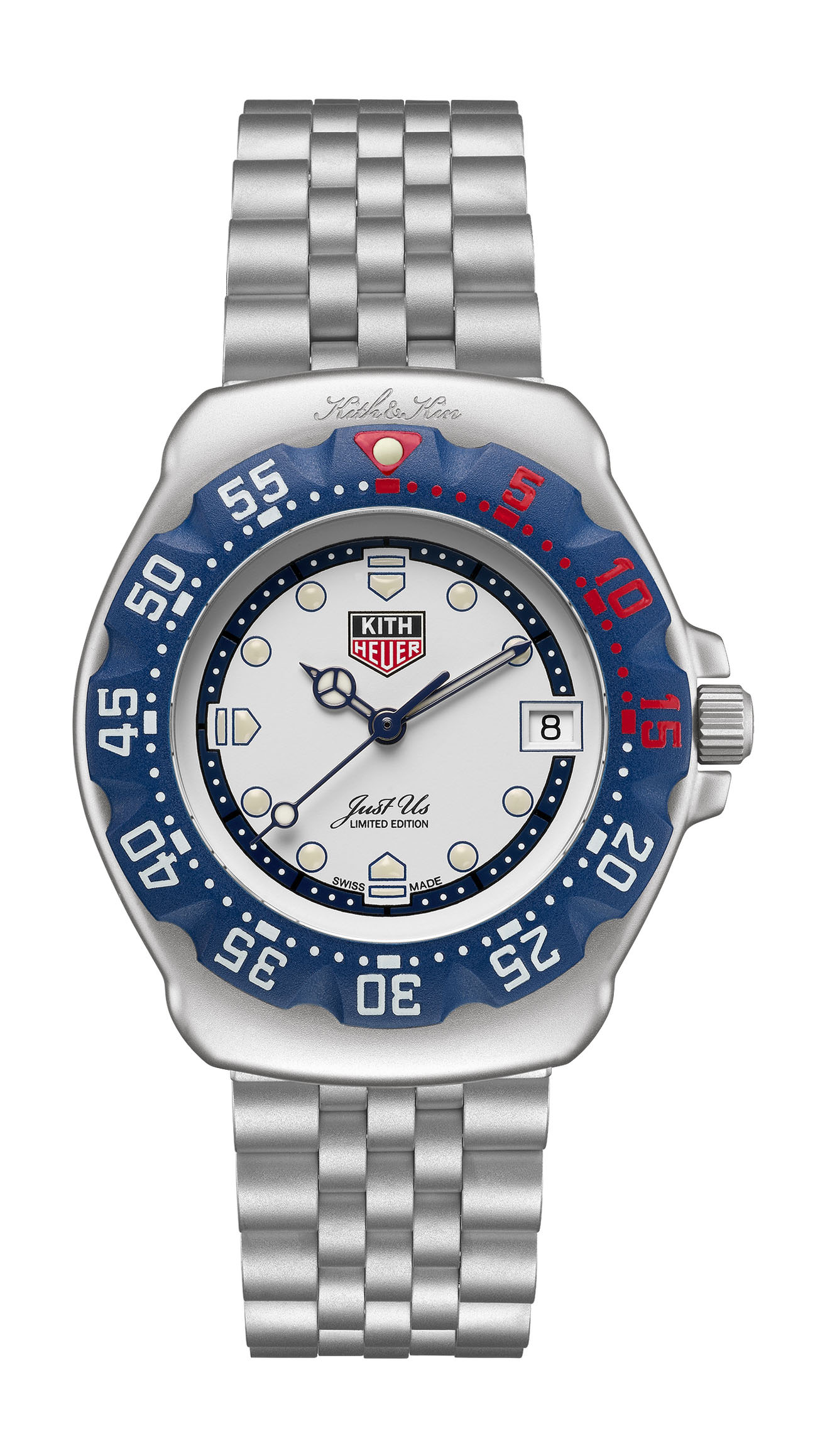 TAG Heuer Formula 1/Kith Los Angeles luxury timepiece - detailed view
