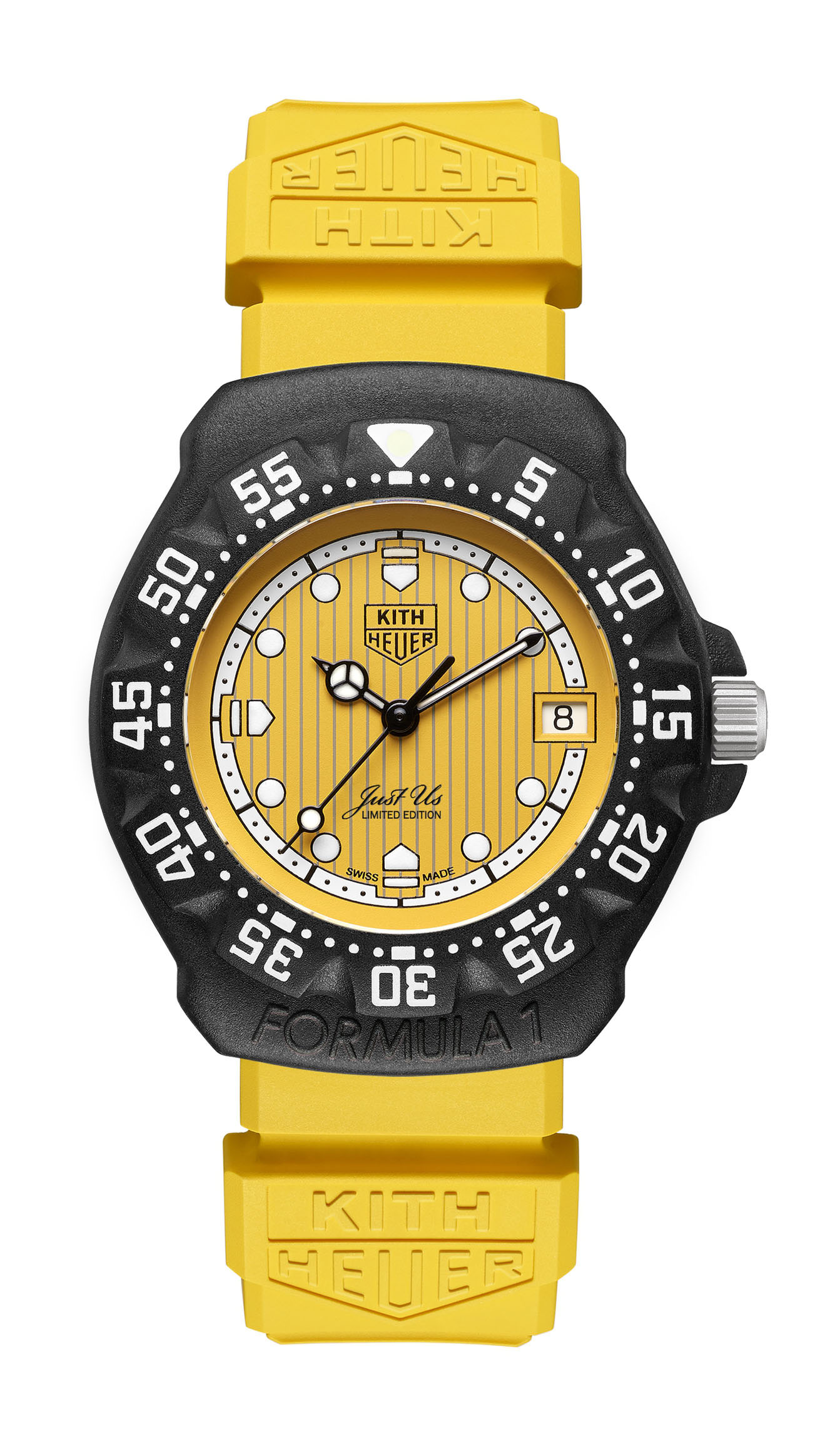 TAG Heuer Formula 1/Kith Toronto luxury timepiece - detailed view