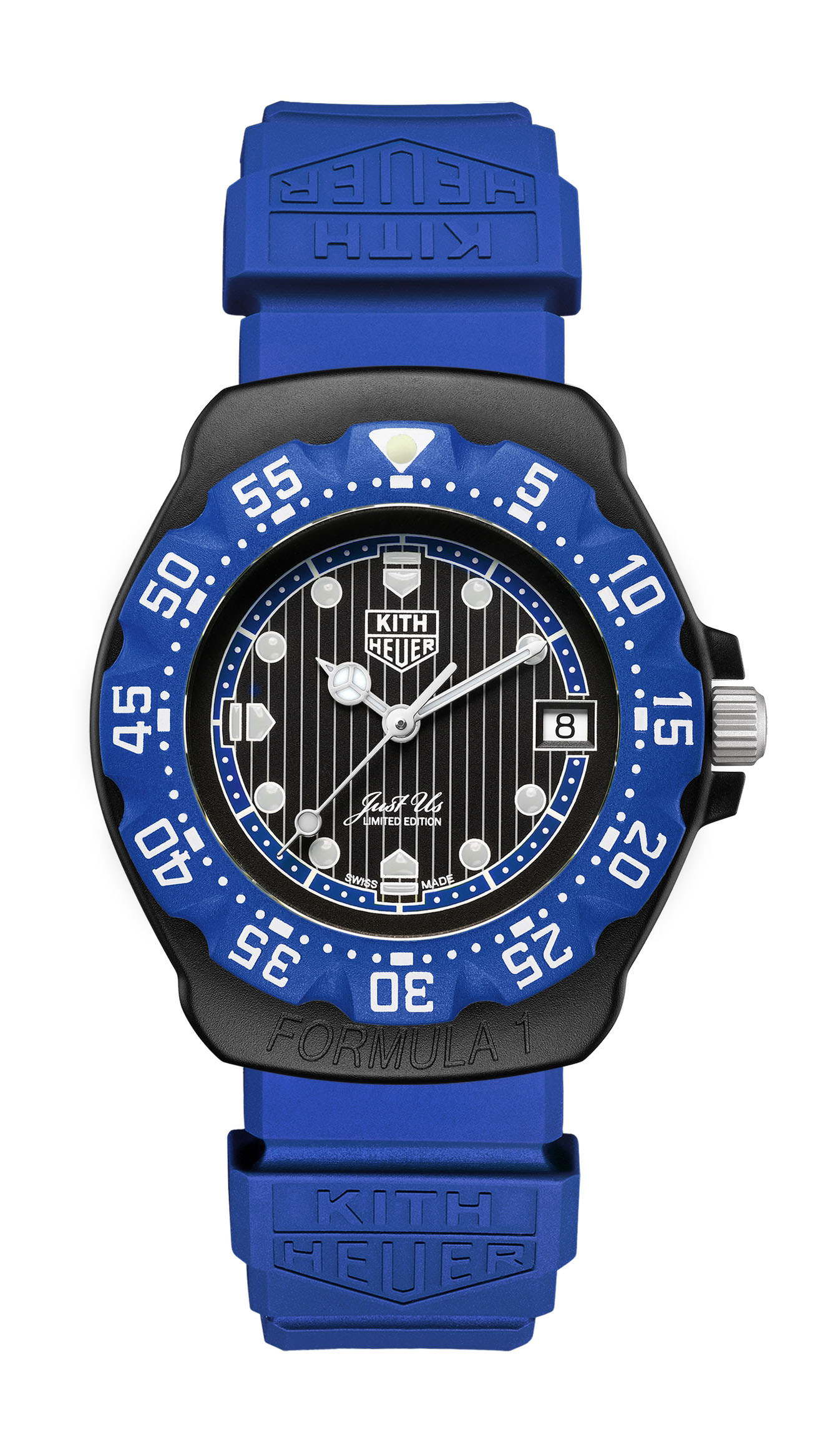 TAG Heuer Formula 1/Kith luxury timepiece - detailed view