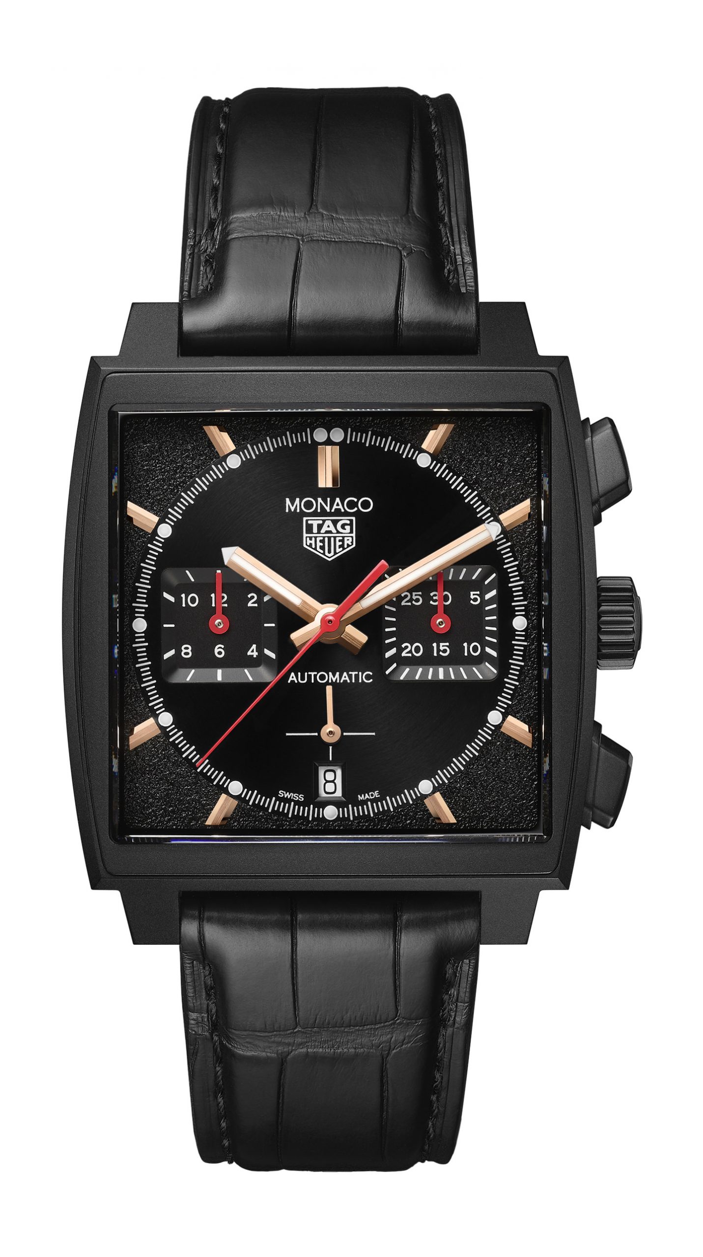 TAG Heuer Monaco Special Edition DLC Titanium luxury timepiece - detailed view