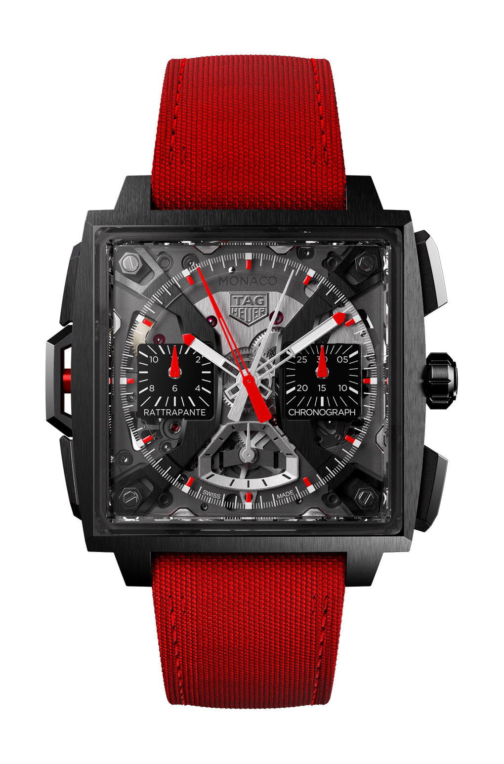 TAG Heuer Monaco Split-Seconds Chronograph luxury timepiece - detailed view