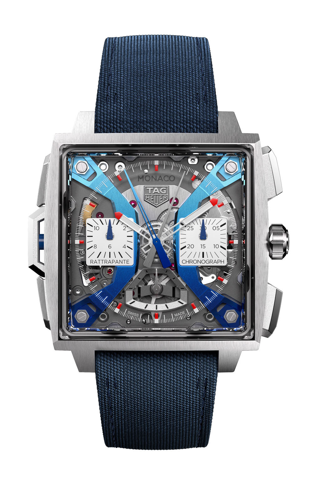 TAG Heuer Monaco Split-Seconds Chronograph luxury timepiece - detailed view