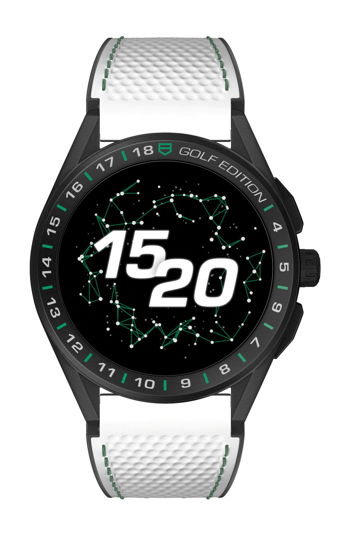 TAG Heuer Connected Golf Edition luxury timepiece - detailed view