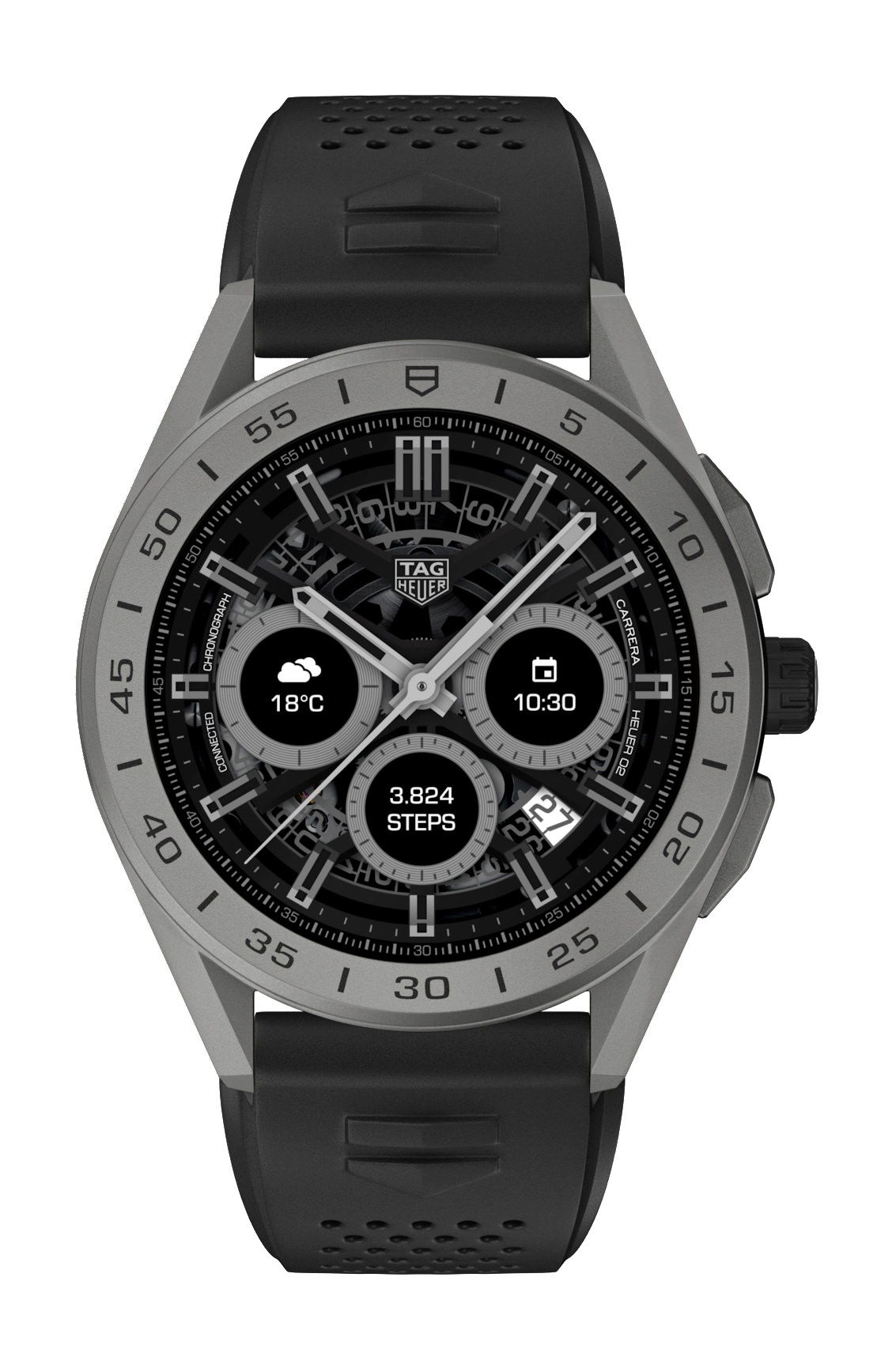 TAG Heuer Connected luxury timepiece - detailed view