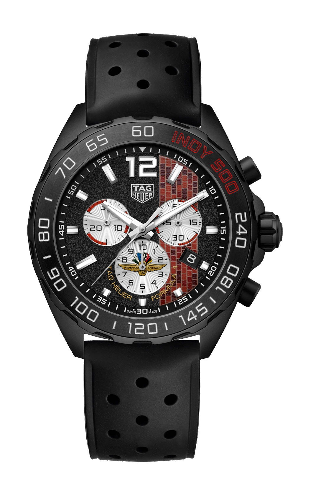 TAG Heuer Formula 1 X Indy 500 luxury timepiece - detailed view