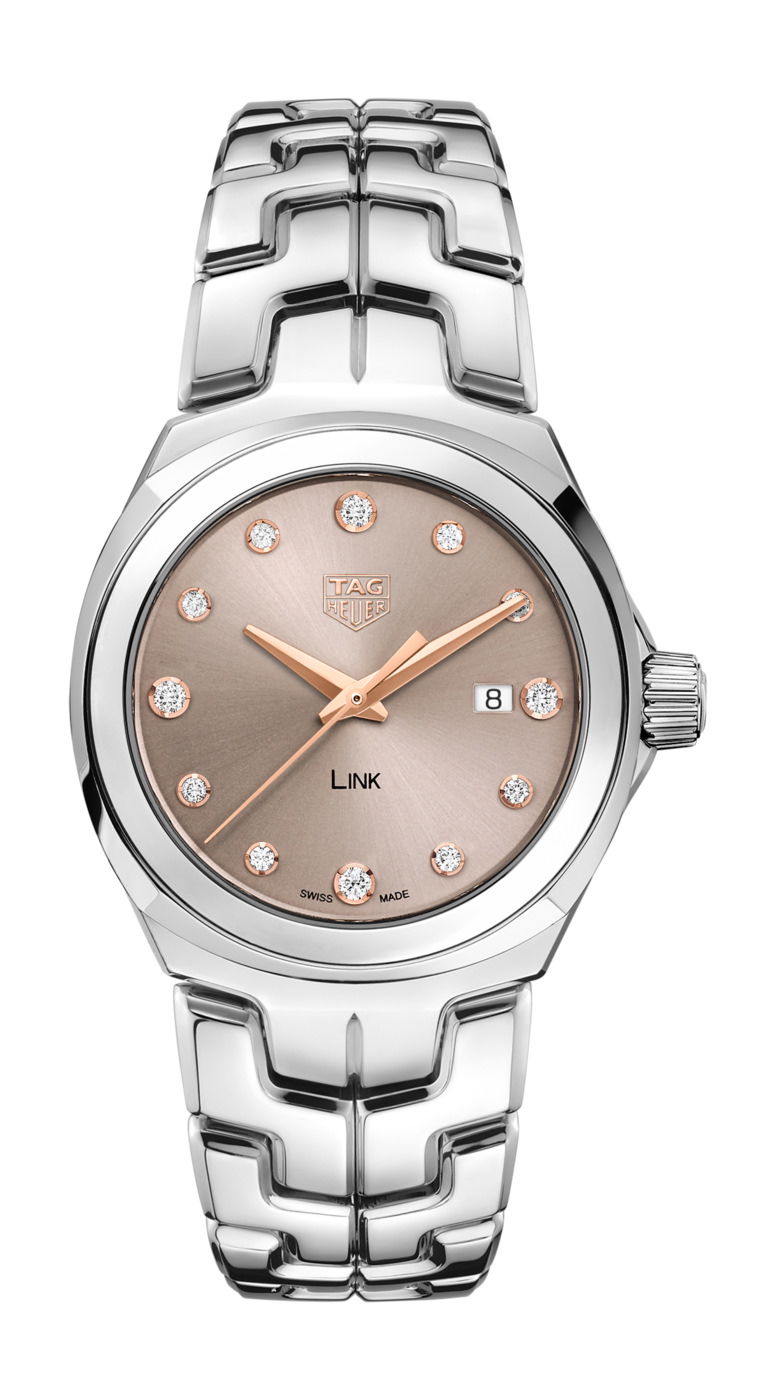 TAG Heuer Link luxury timepiece - detailed view