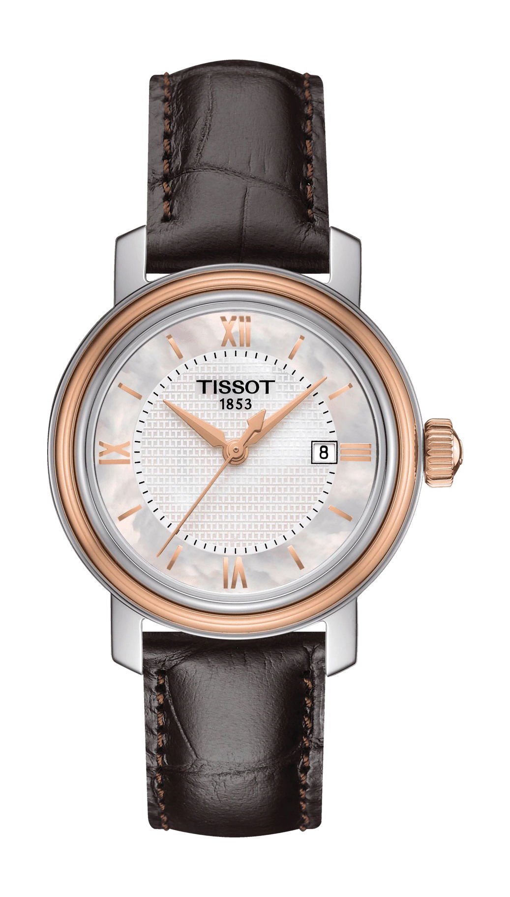 Tissot Bridgeport Lady luxury timepiece - detailed view