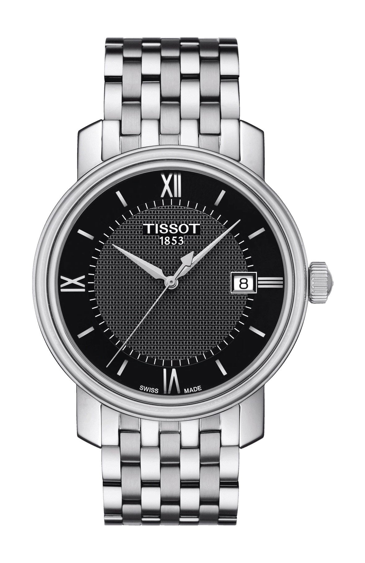 Tissot Bridgeport luxury timepiece - detailed view