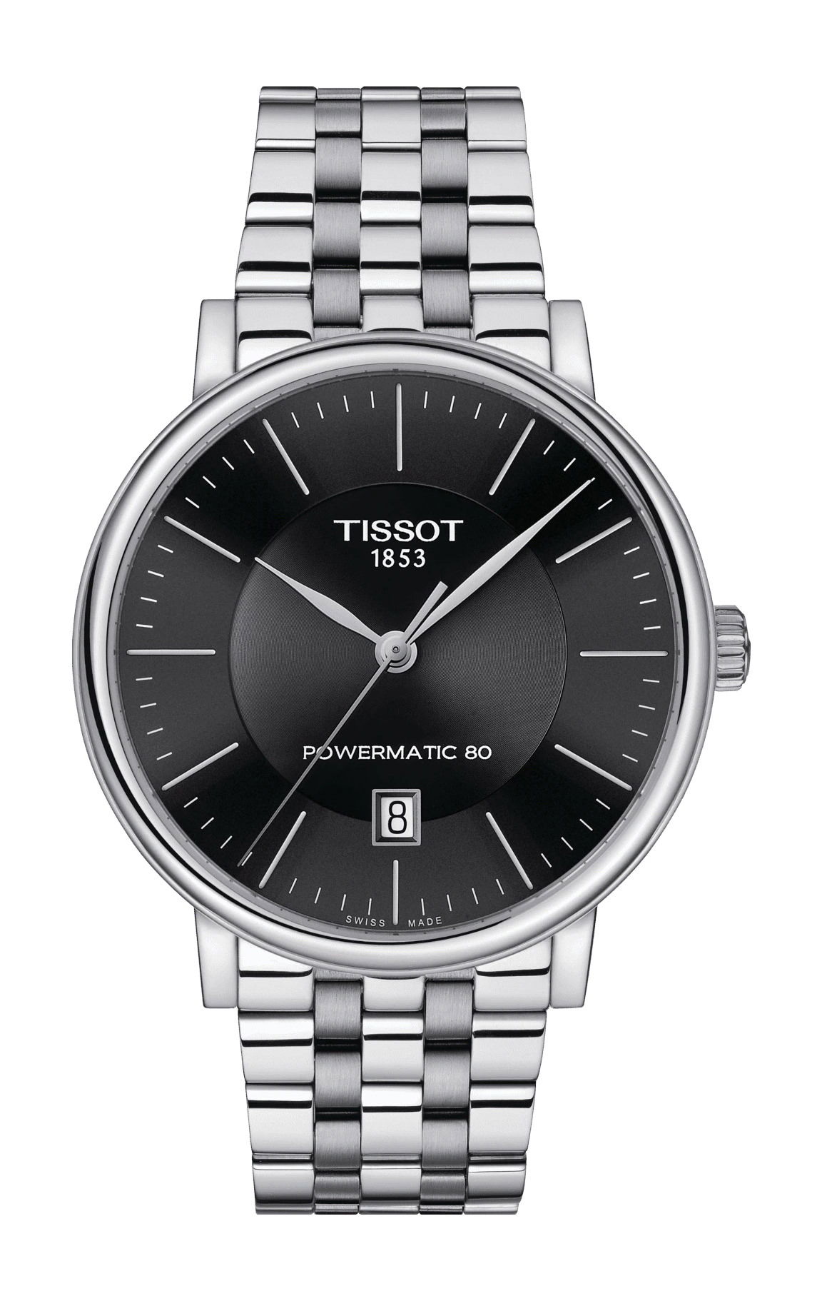 Tissot Carson Premium Powermatic 80 luxury timepiece - detailed view