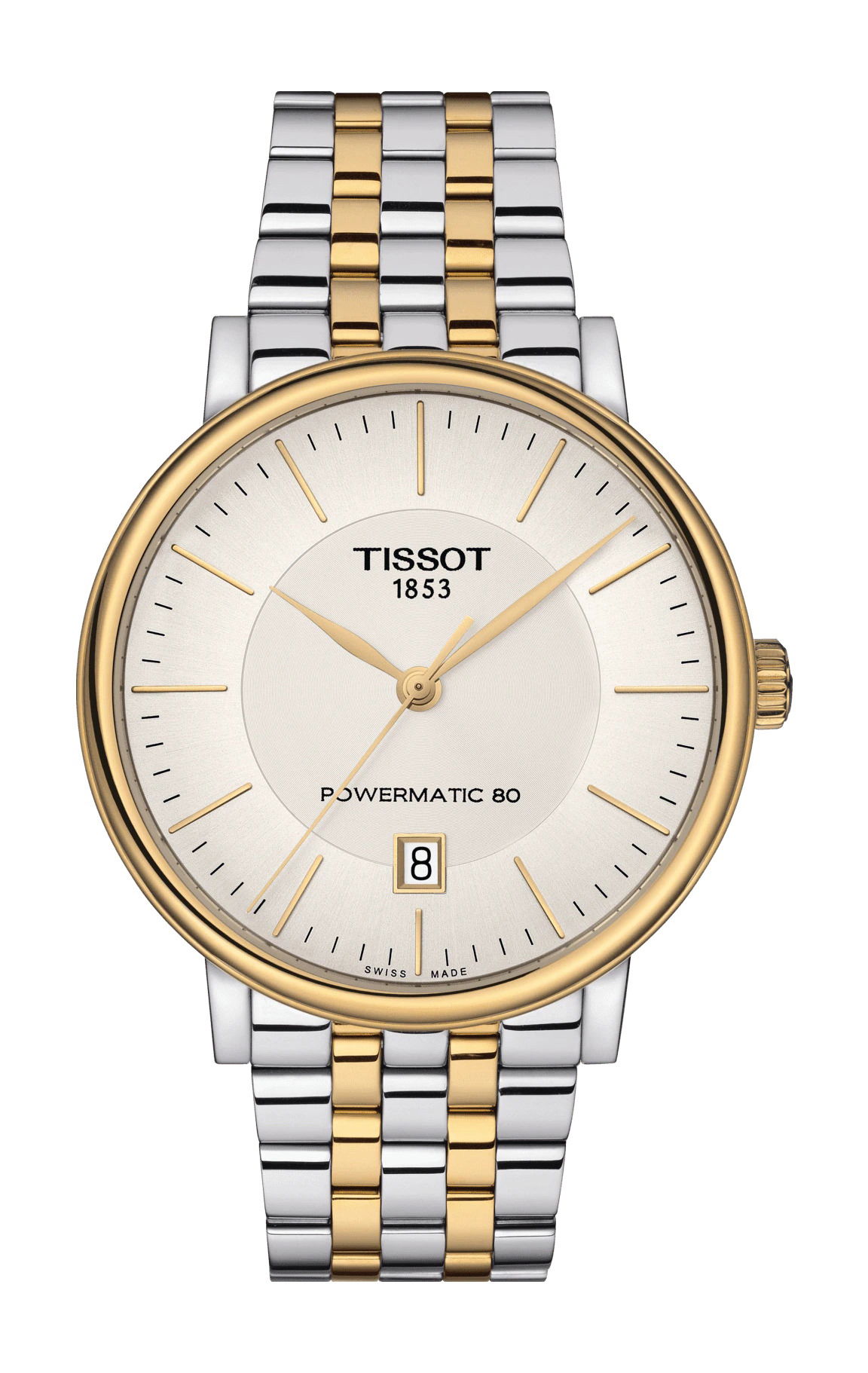 Tissot Carson Premium Powermatic 80 luxury timepiece - detailed view