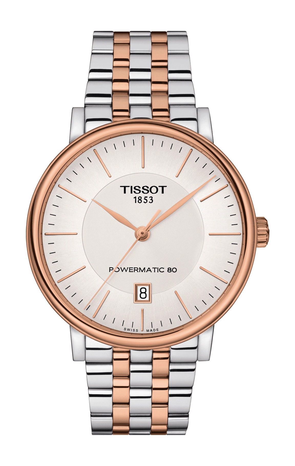 Tissot Carson Premium Powermatic 80 luxury timepiece - detailed view