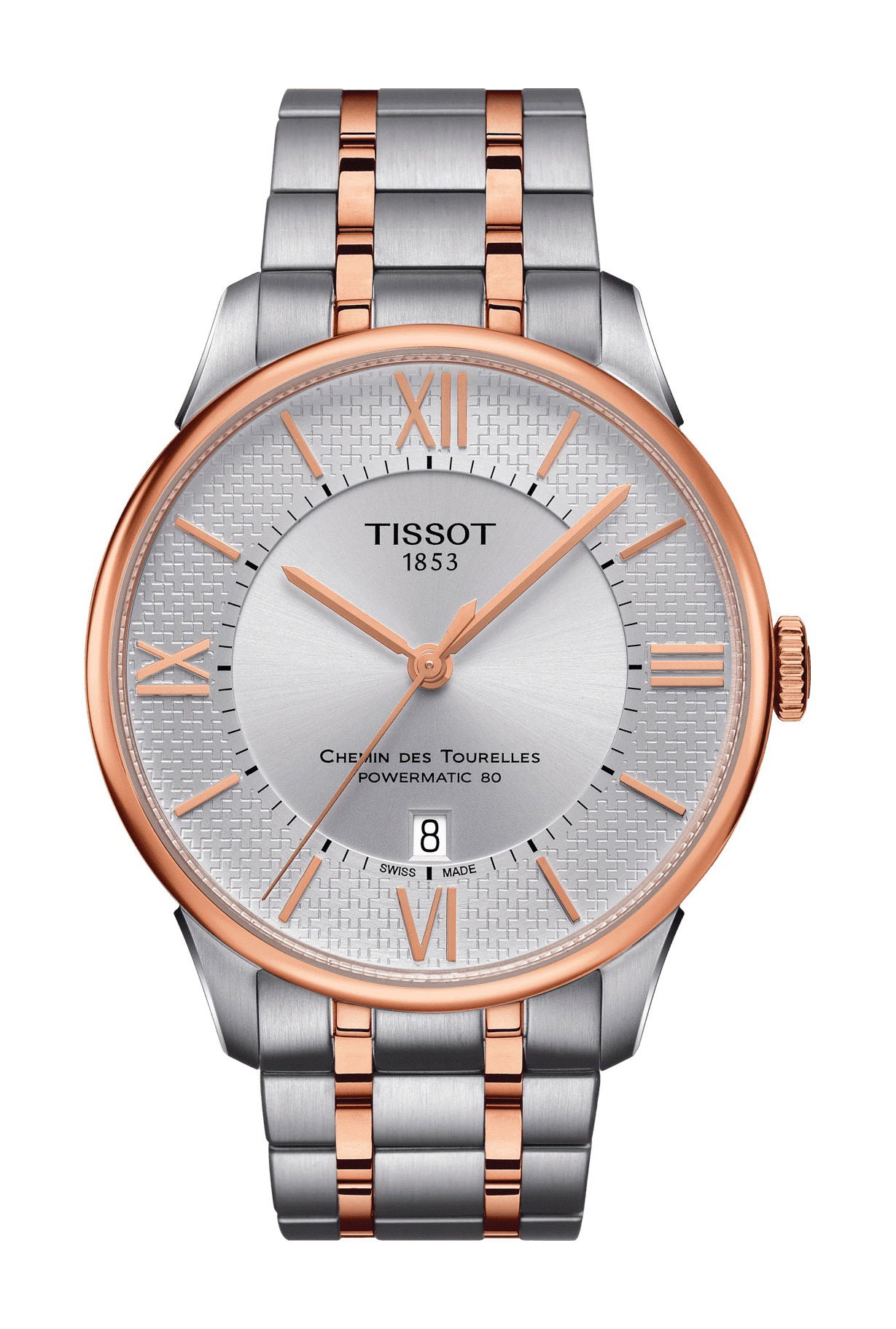 Tissot Chemin des Tourelles Powermatic 80 Helvetic Pride Special Edition luxury timepiece - detailed view