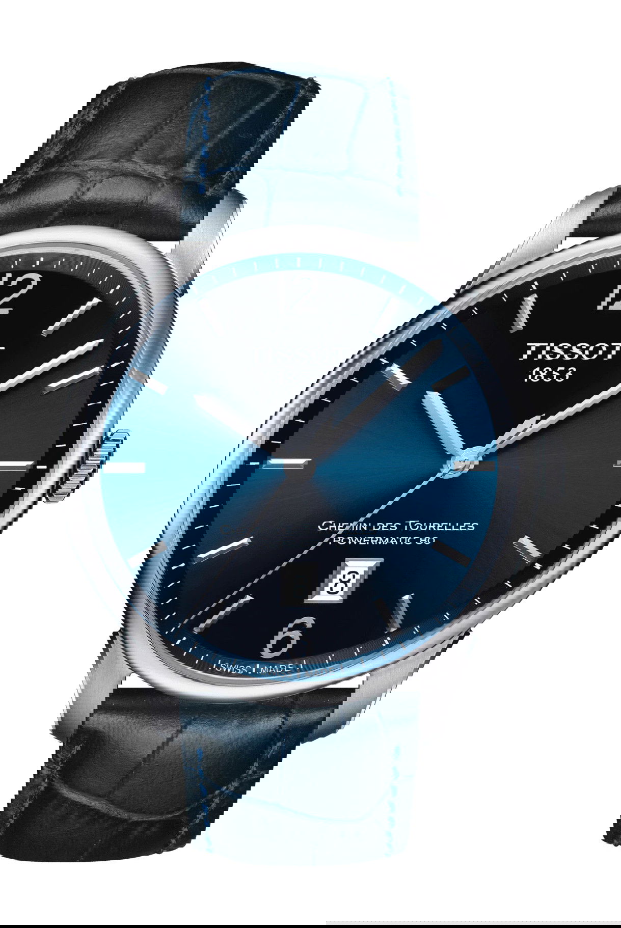 Tissot Chemin des Tourelles Powermatic 80 luxury timepiece - detailed view