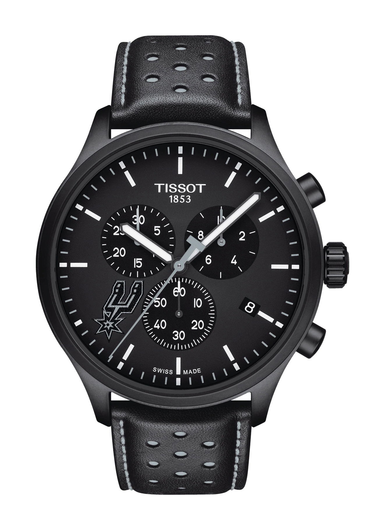 Tissot Chrono XL NBA Teams Special San Antonio Spurs Edition luxury timepiece - detailed view