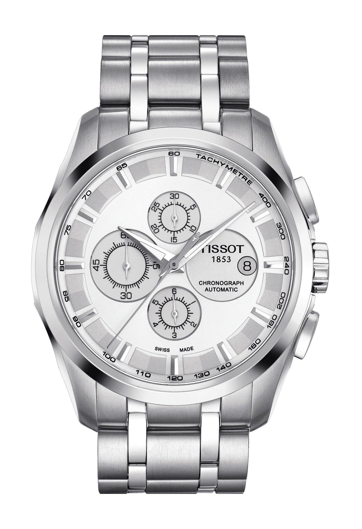 Tissot Couturier Automatic Chronograph luxury timepiece - detailed view