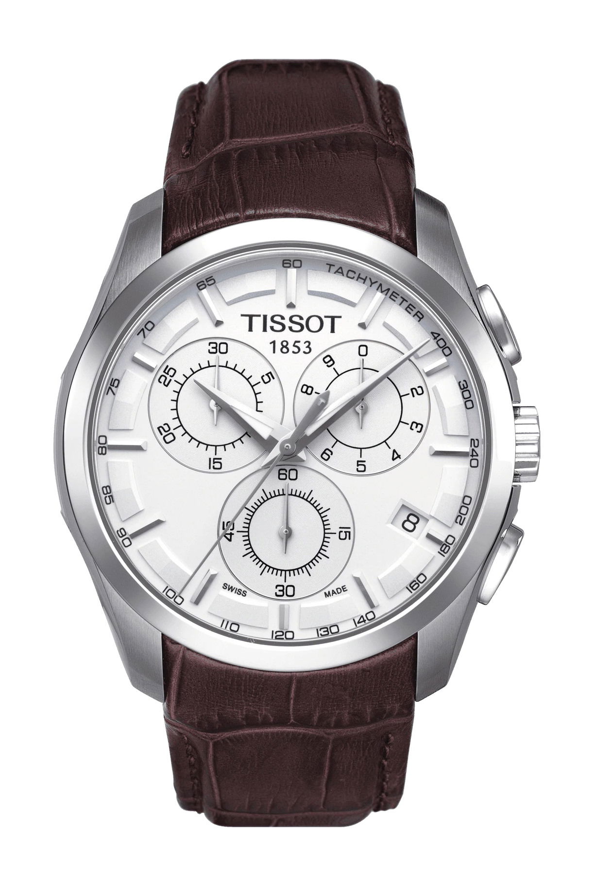 Tissot Couturier Chronograph luxury timepiece - detailed view