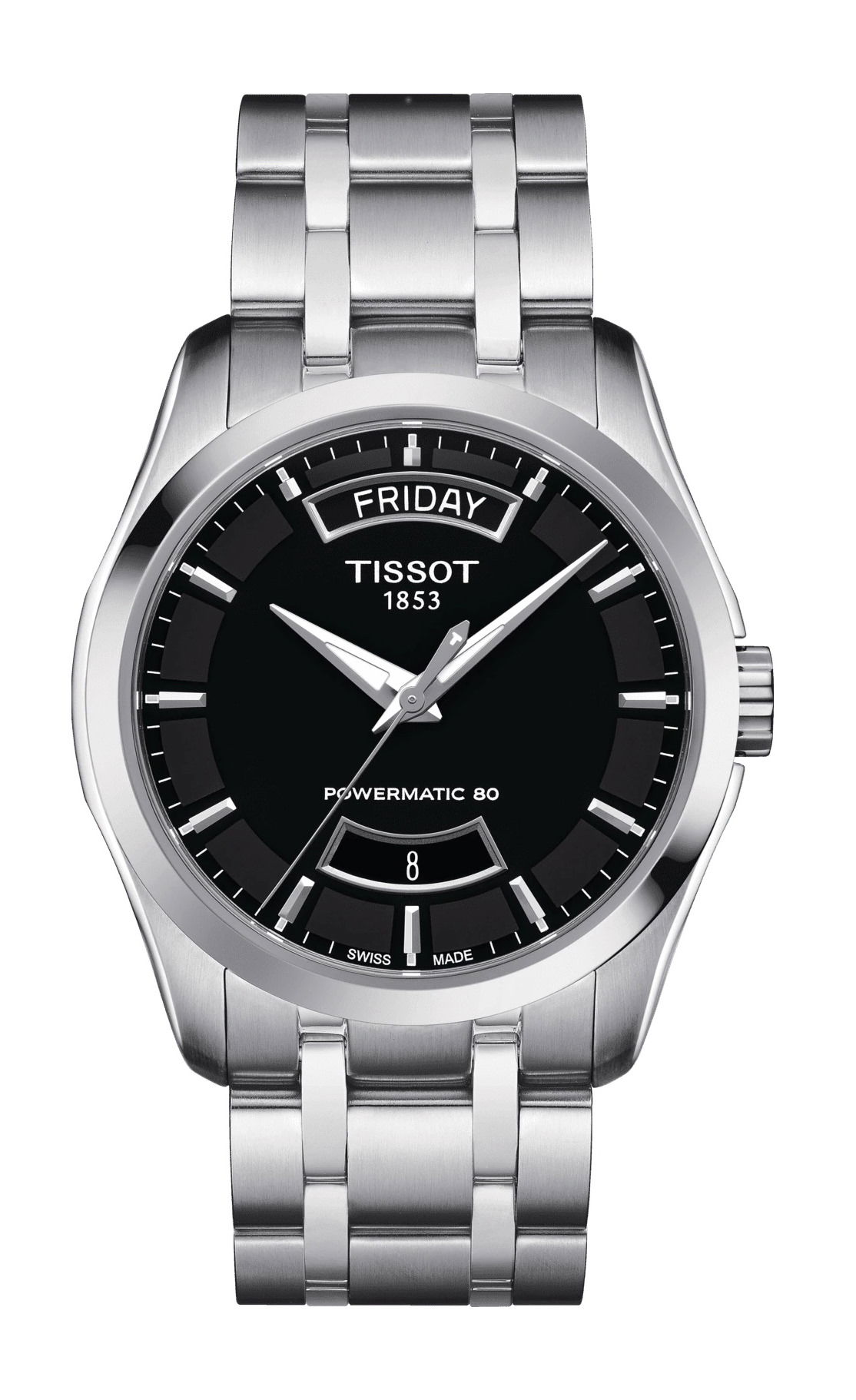 Tissot Couturier Powermatic 80 luxury timepiece - detailed view