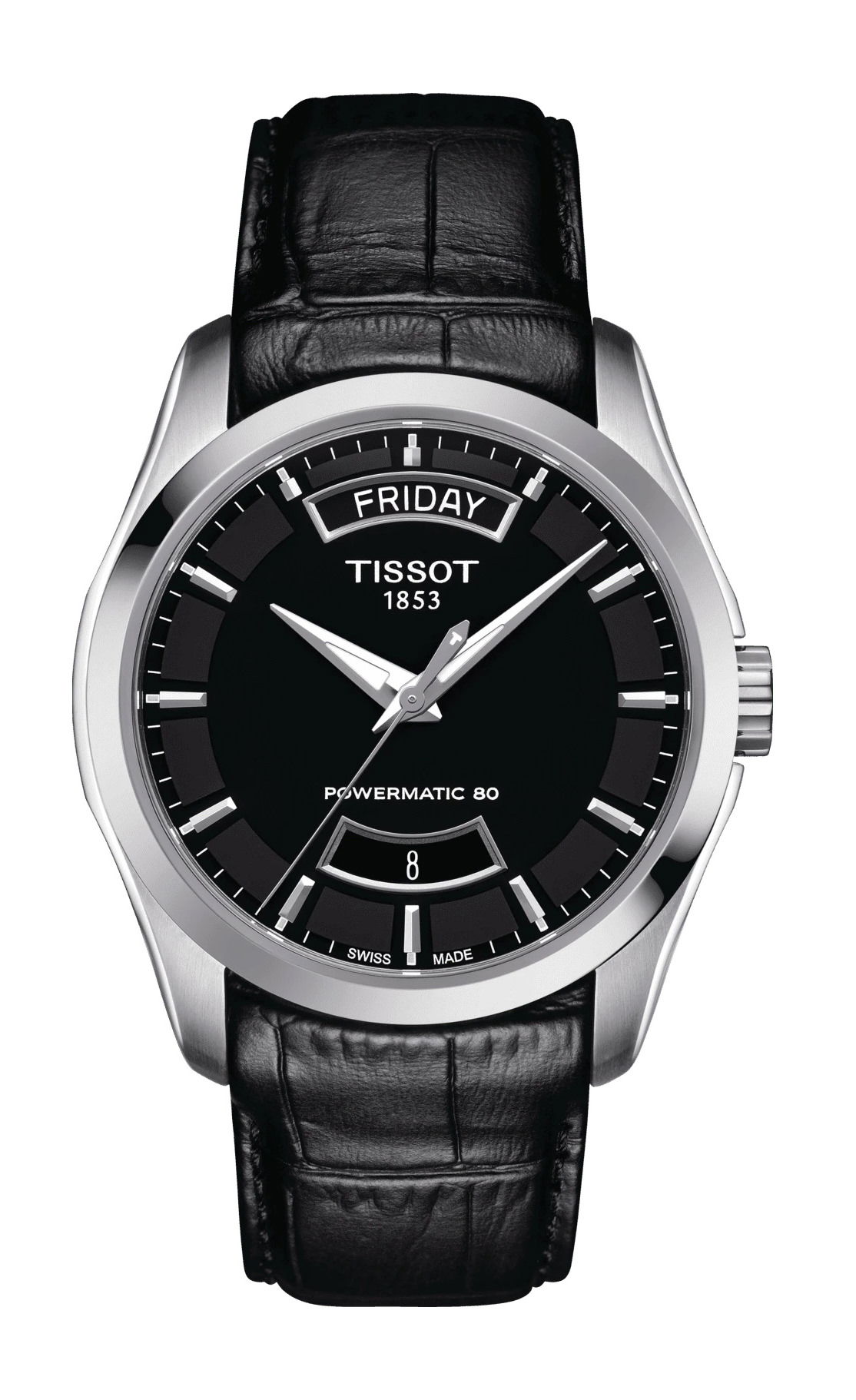 Tissot Couturier Powermatic 80 luxury timepiece - detailed view