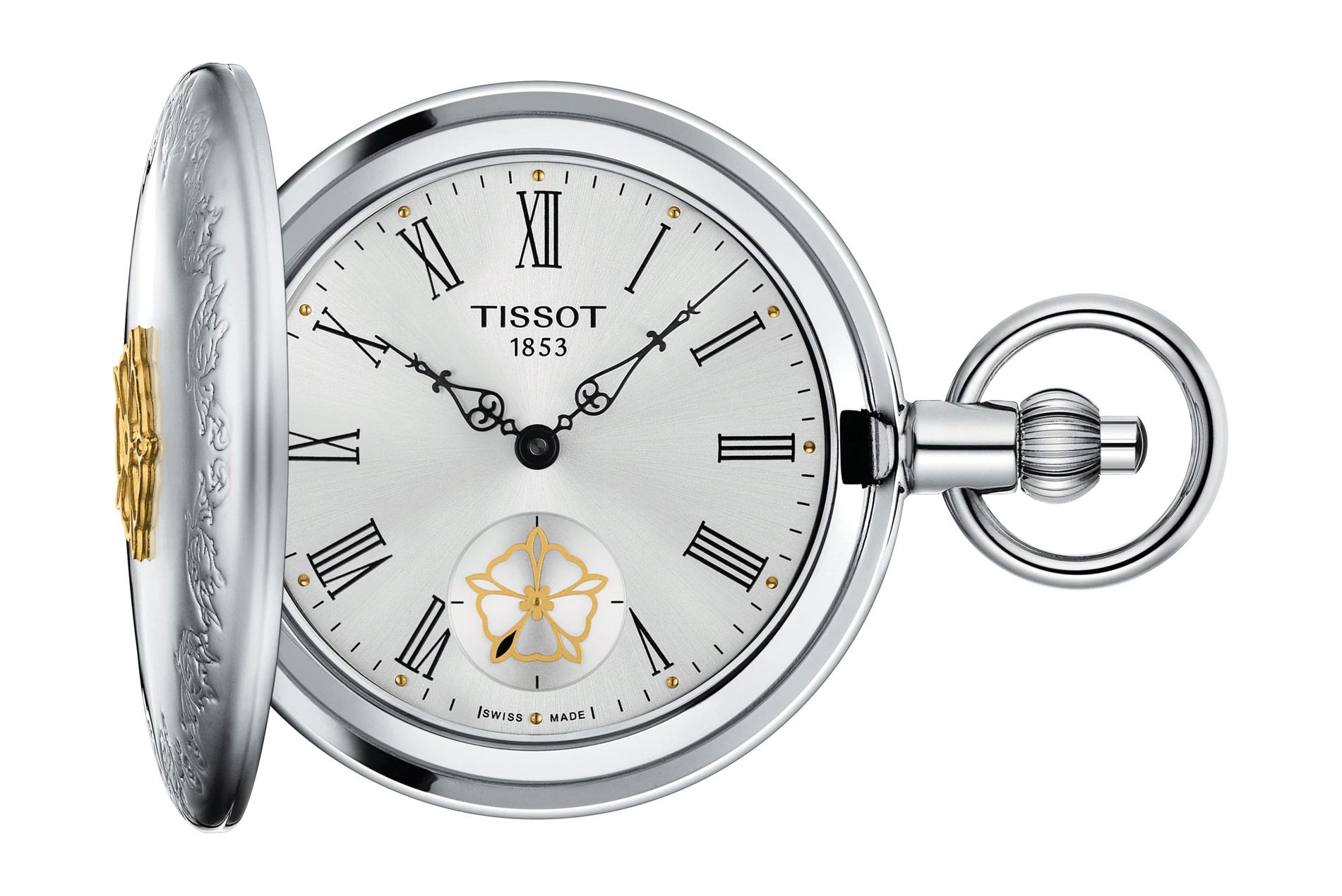 Tissot Double Savonnette Mechanical luxury timepiece - detailed view