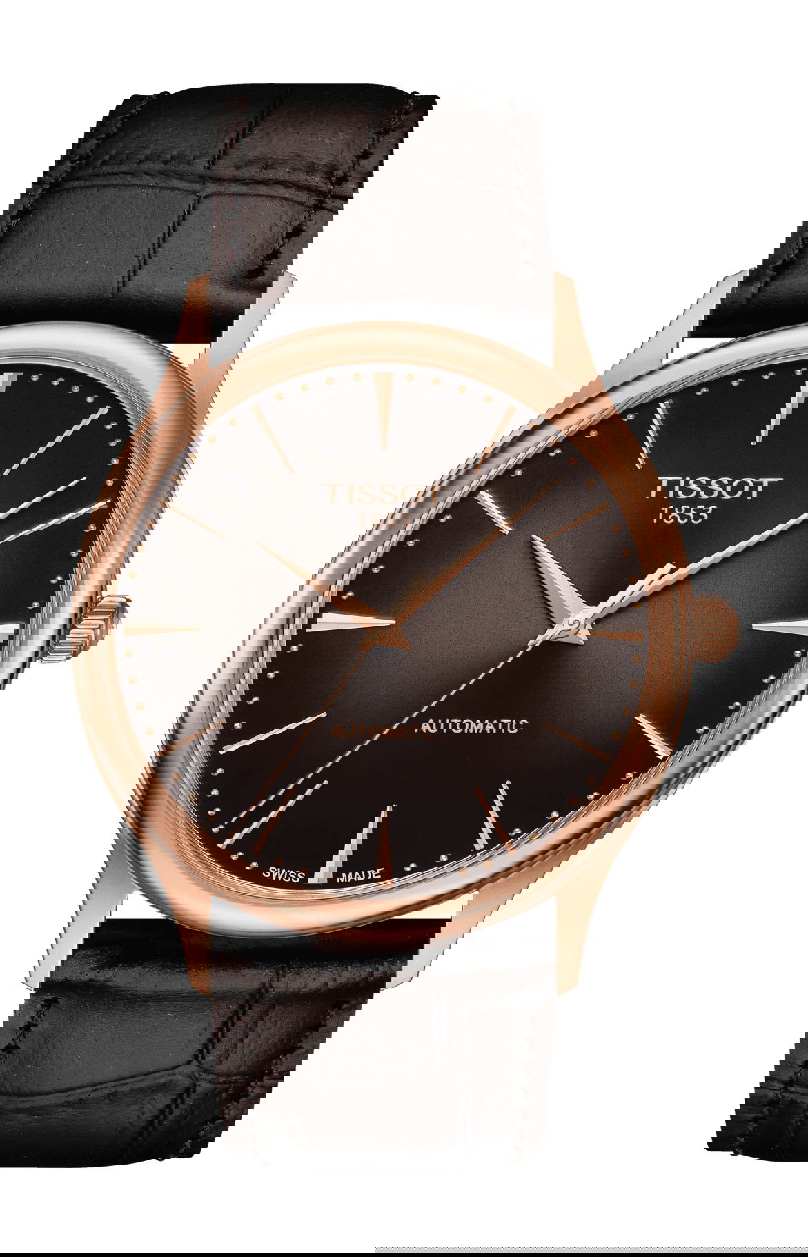 Tissot Excellence Automatic 18K Gold luxury timepiece - detailed view