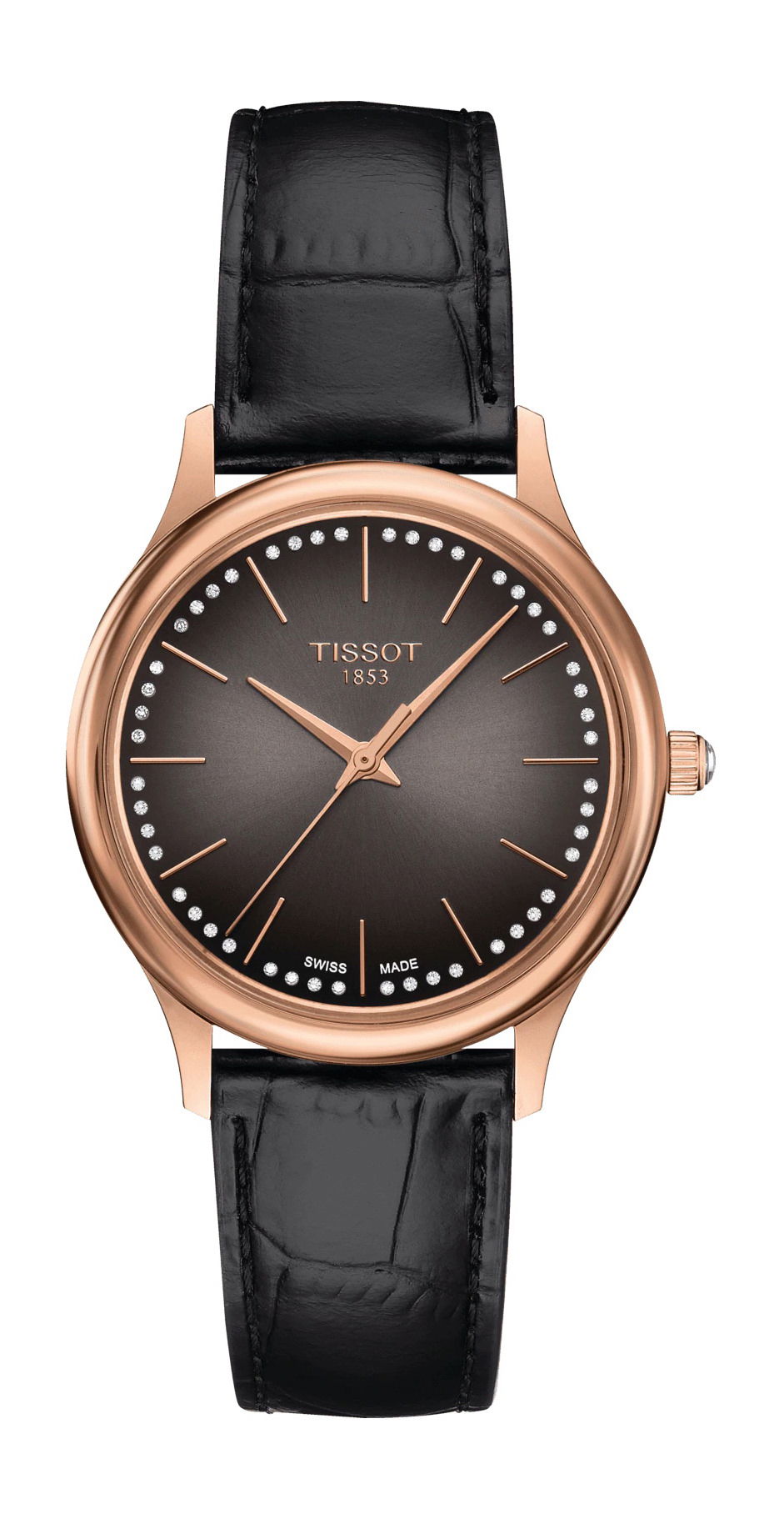 Tissot Excellence Lady 18K Gold luxury timepiece - detailed view