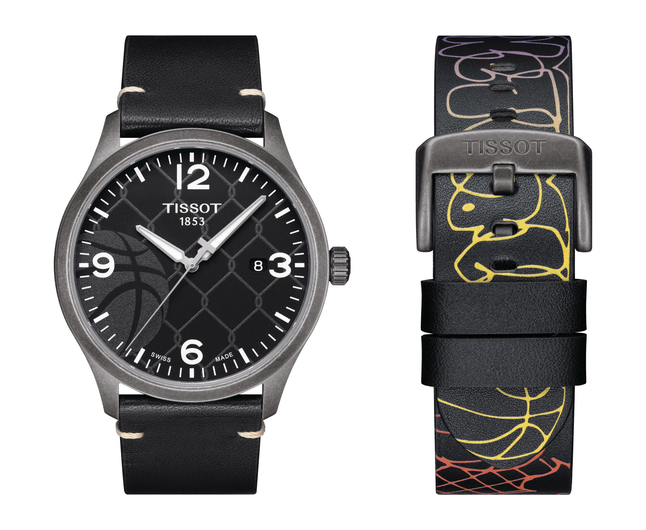 Tissot Gent XL 3×3 Street Basketball luxury timepiece - detailed view