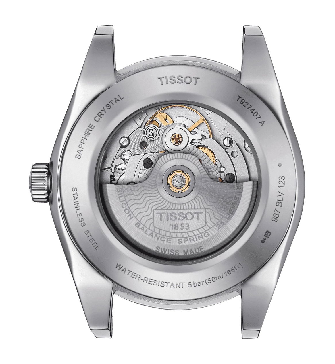 Tissot Gentleman Powermatic 80 Silicium Solid 18K Gold bezel - View 3