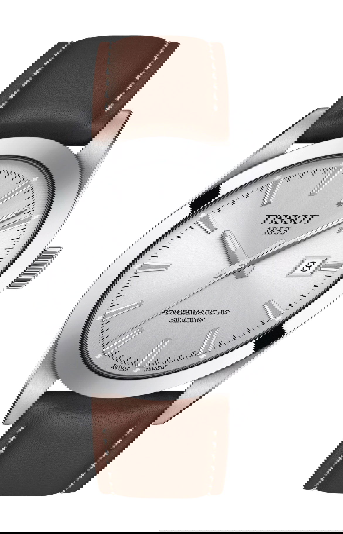 Tissot Gentleman Powermatic 80 Silicium luxury timepiece - detailed view