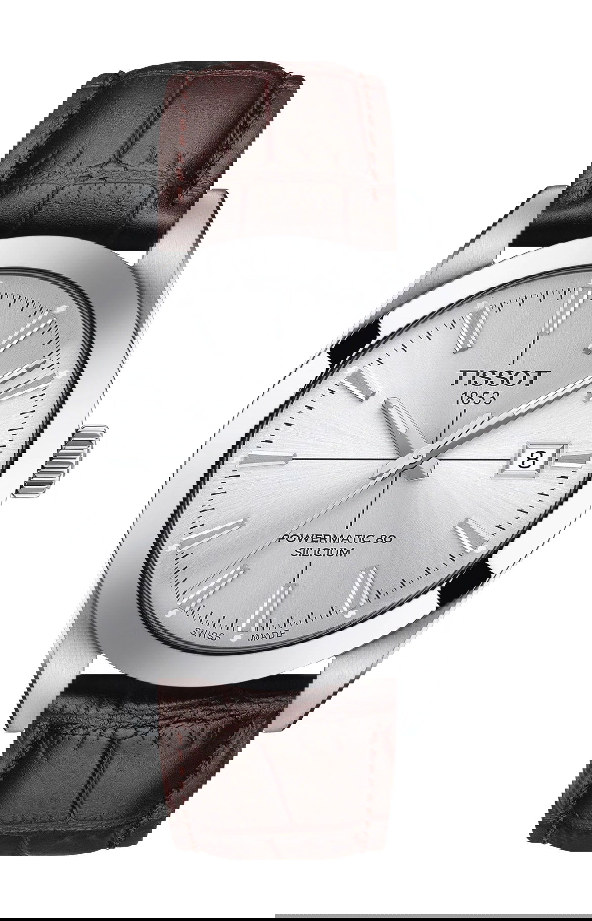 Tissot Gentleman Powermatic 80 Silicium luxury timepiece - detailed view