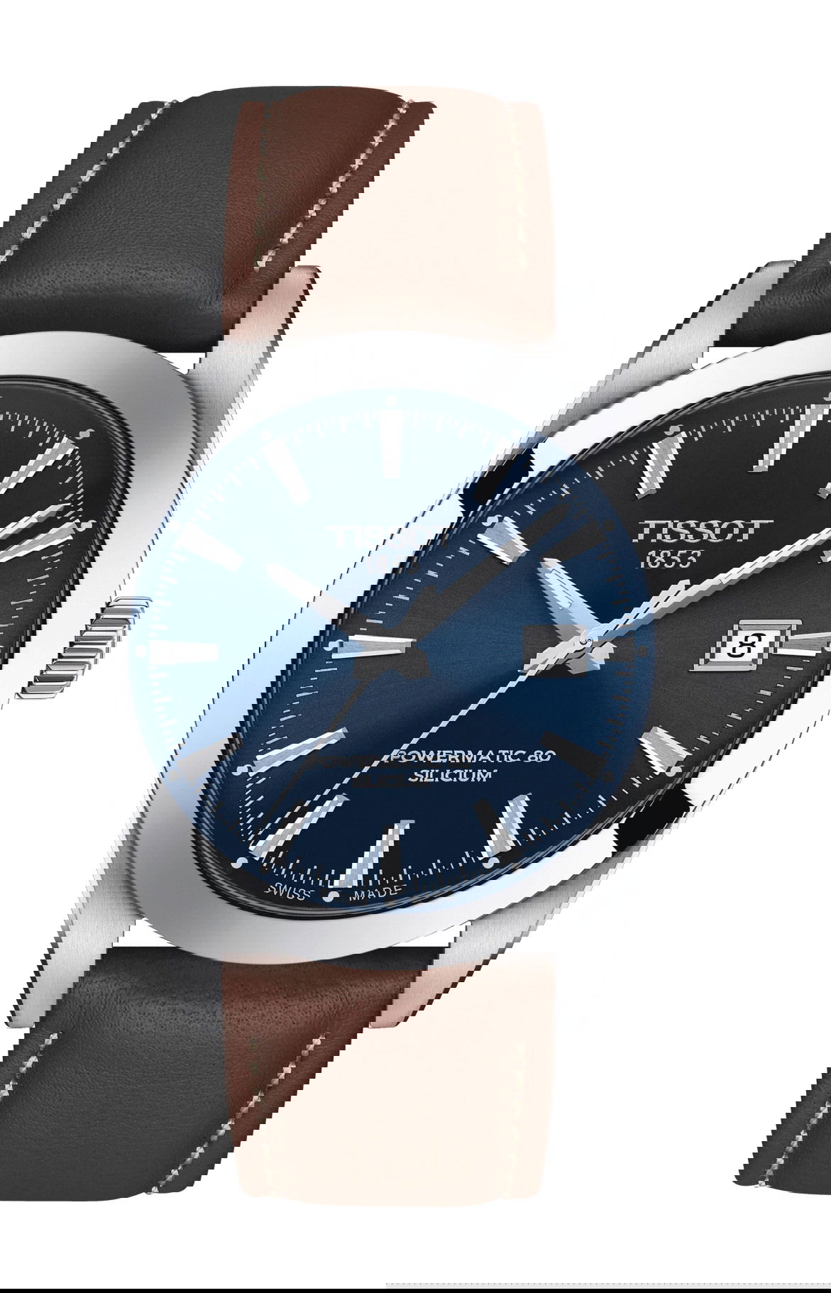 Tissot Gentleman Powermatic 80 Silicium luxury timepiece - detailed view