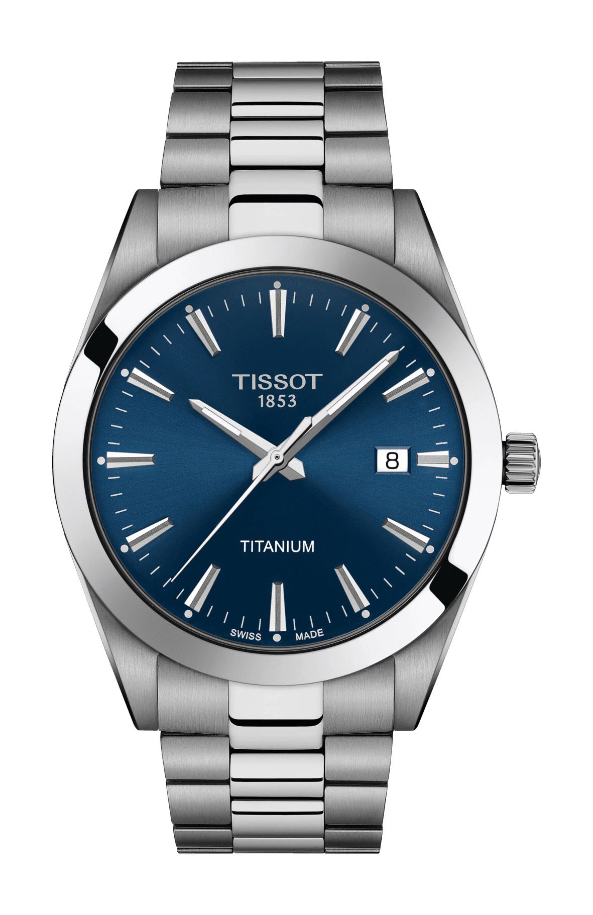 Tissot Gentleman Titanium luxury timepiece - detailed view