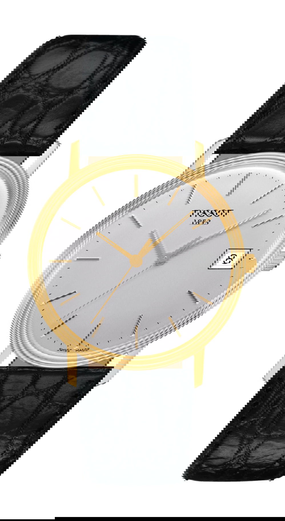 Tissot Goldrun Hesalite 18K Gold luxury timepiece - detailed view