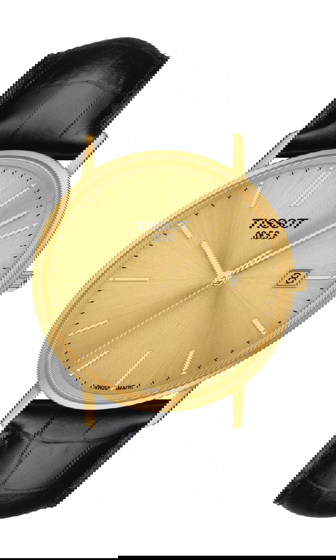 Tissot Goldrun Sapphire 18K Gold luxury timepiece - detailed view