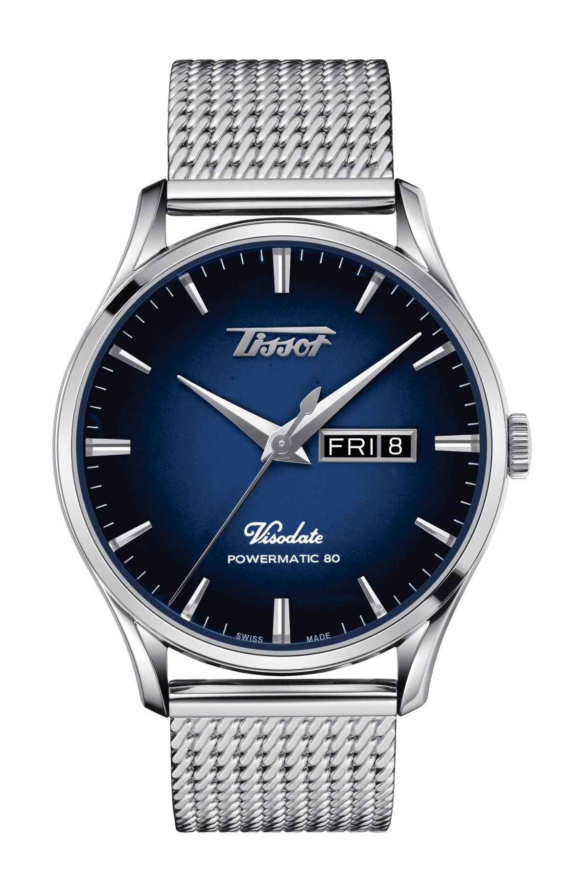Tissot Heritage Visodate Powermatic 80 luxury timepiece - detailed view