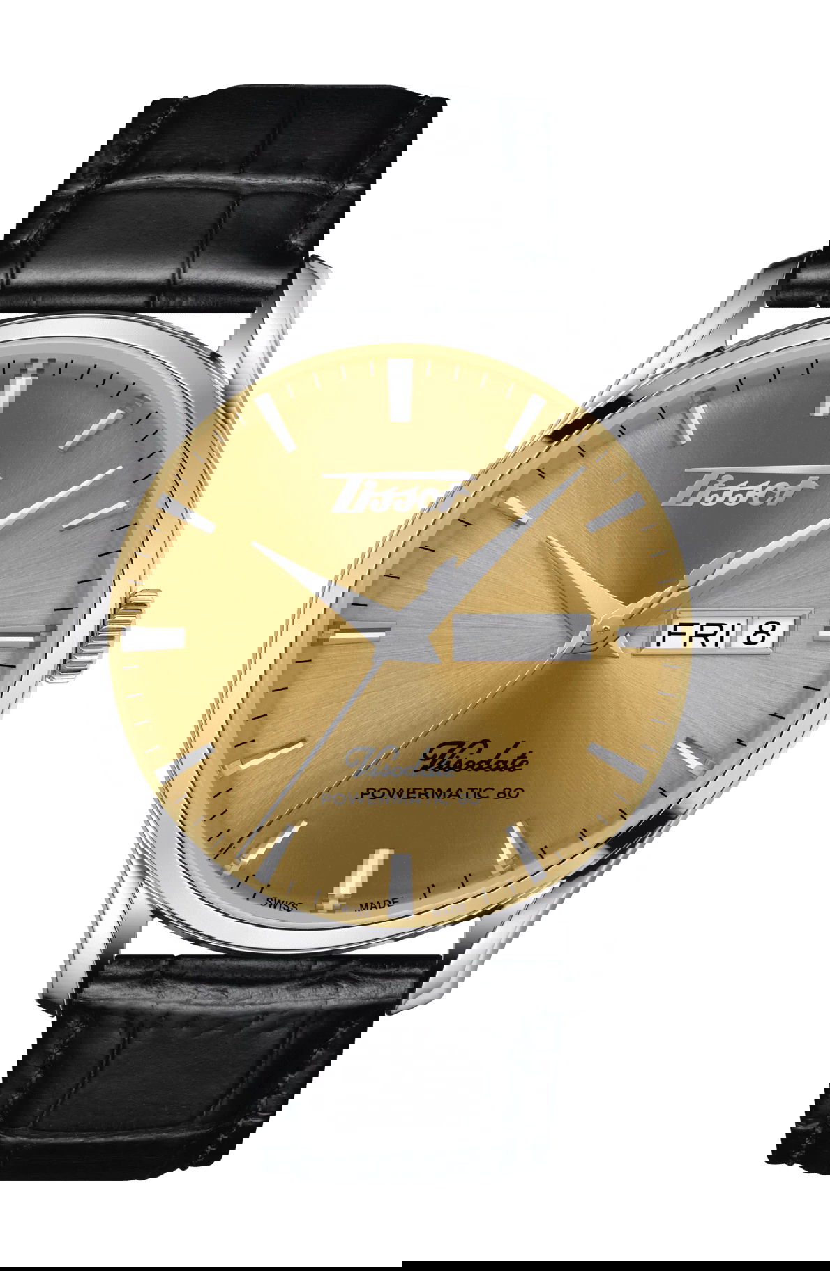 Tissot Heritage Visodate Powermatic 80 luxury timepiece - detailed view