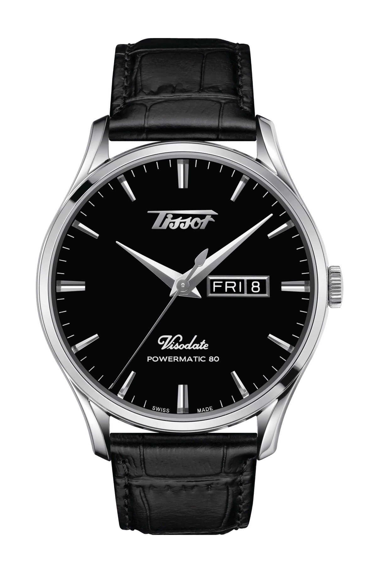 Tissot Heritage Visodate Powermatic 80 luxury timepiece - detailed view