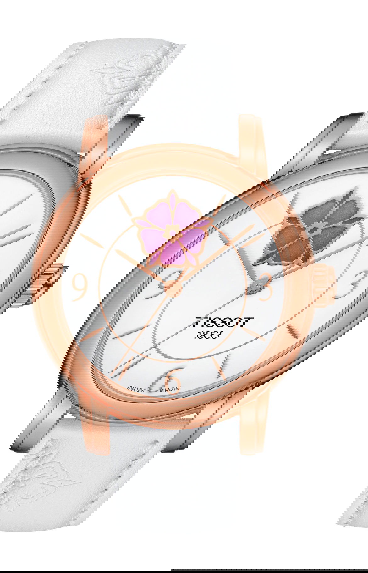 Tissot Lady Heart Flower Powermatic 80 luxury timepiece - detailed view