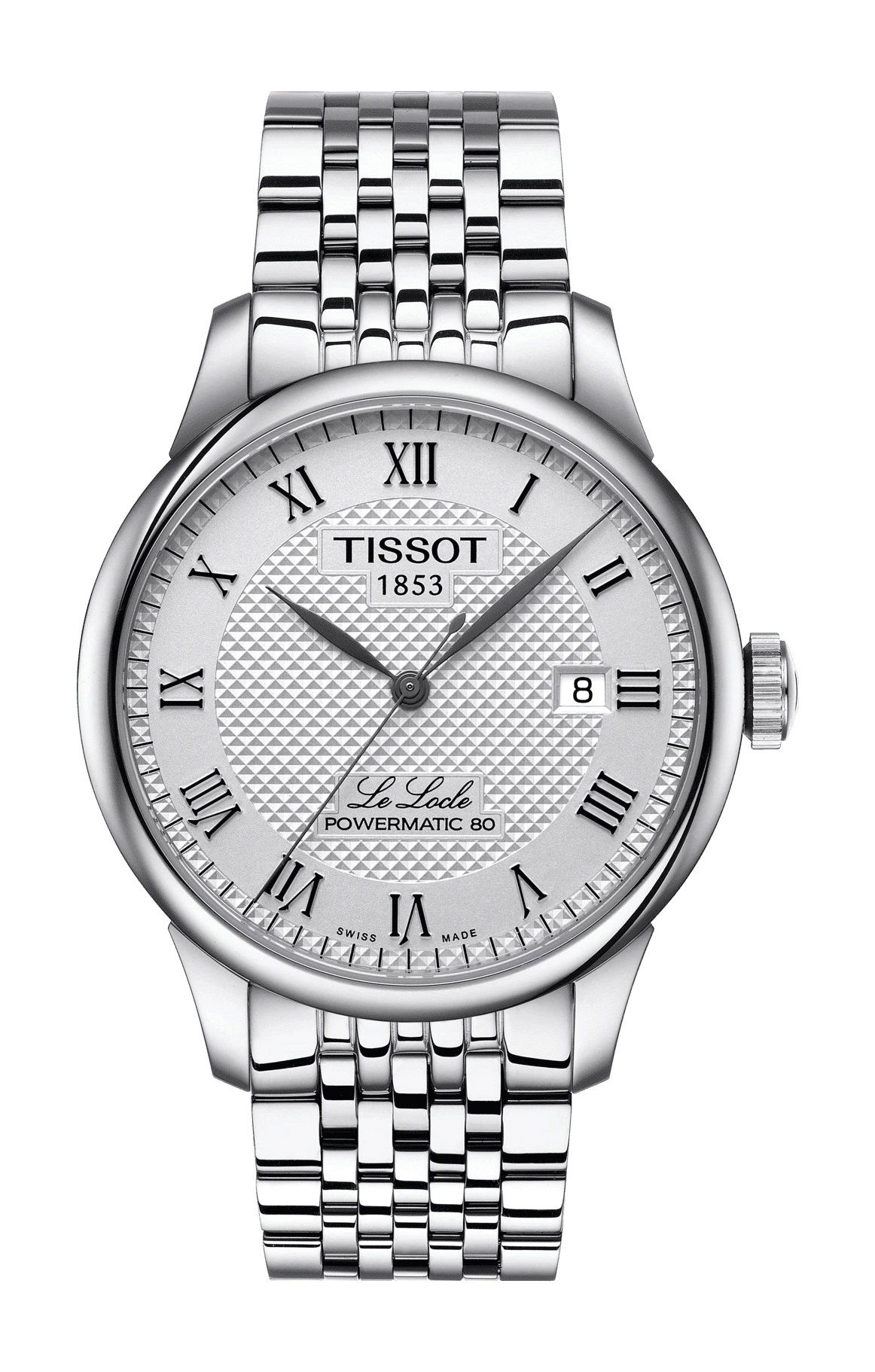 Tissot Le Locle Powermatic 80 luxury timepiece - detailed view