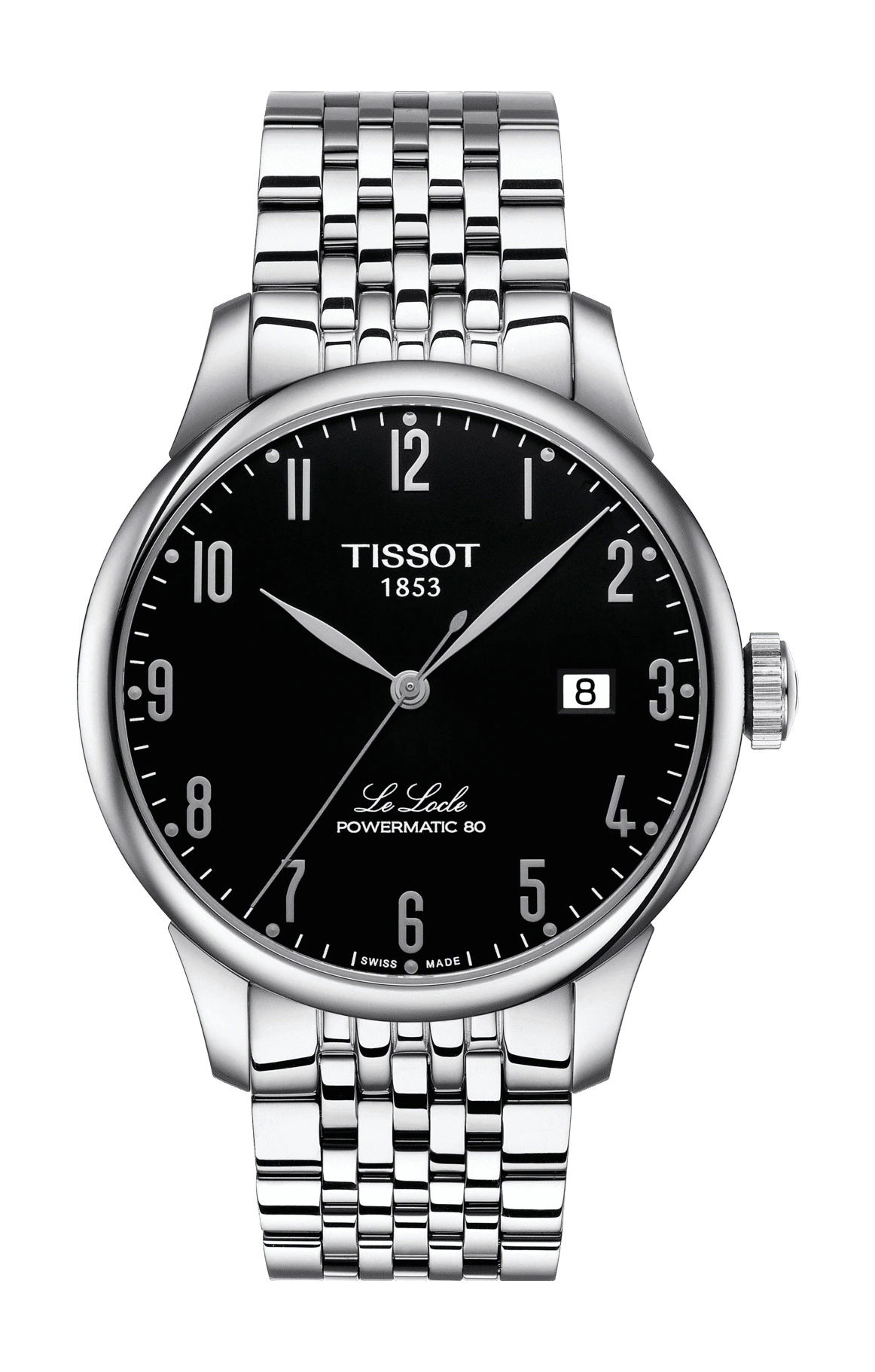 Tissot Le Locle Powermatic 80 luxury timepiece - detailed view