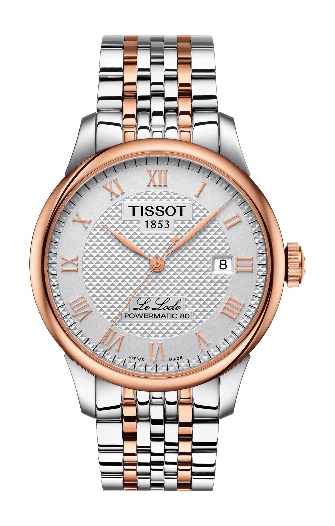 Tissot Le Locle Powermatic 80 luxury timepiece - detailed view