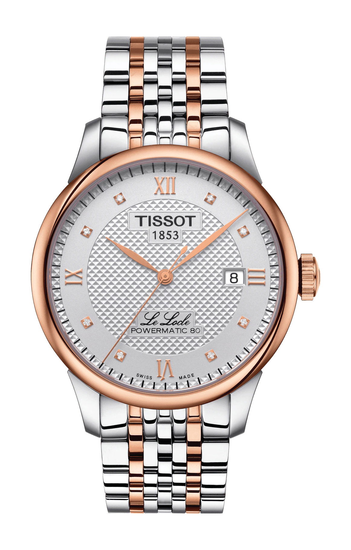 Tissot Le Locle Powermatic 80 luxury timepiece - detailed view